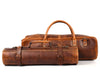 Tuscania Leather Knife Roll & Bag Combo - Caramel Brown - Aaron Leather Goods