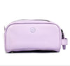Amethyst Glow Leather Toiletry Bag - Lavender - Aaron Leather Goods