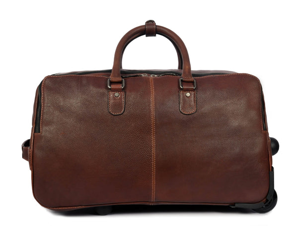 TerraCraft Leather Trolley Bag - Multicolor - Aaron Leather Goods
