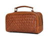 Tan Leather Dopp Kit – Dual Zipper Travel Bag - Aaron Leather Goods