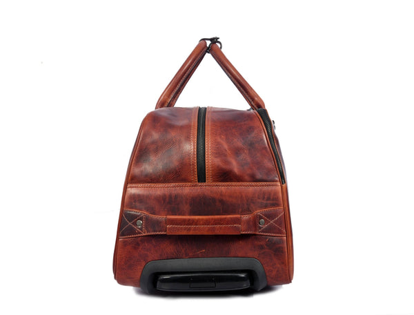 TerraCraft Leather Trolley Bag - Multicolor - Aaron Leather Goods