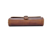 Vintage Brown Leather Toiletry Bag with Hook - Aaron Leather Goods