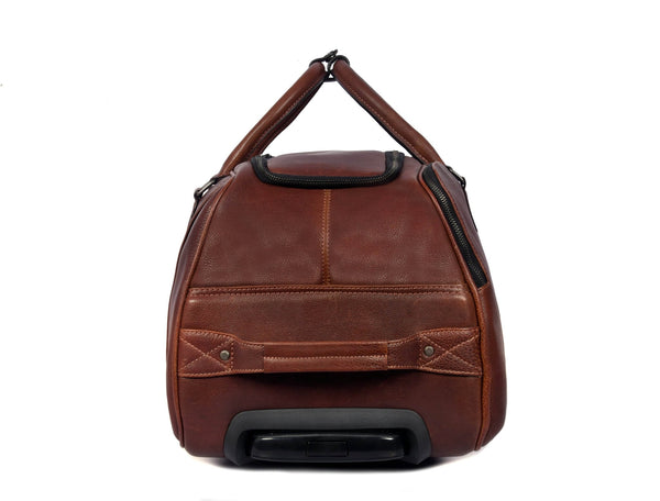 TerraCraft Leather Trolley Bag - Multicolor - Aaron Leather Goods