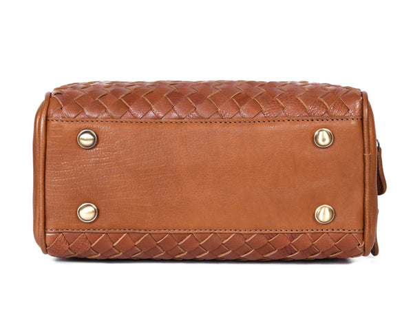 Tan Leather Dopp Kit – Dual Zipper Travel Bag - Aaron Leather Goods