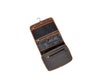 Vintage Brown Leather Toiletry Bag with Hook - Aaron Leather Goods