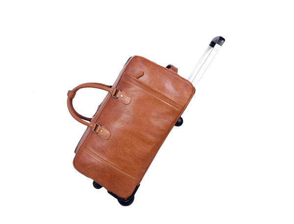 TerraCraft Leather Trolley Bag - Multicolor - Aaron Leather Goods