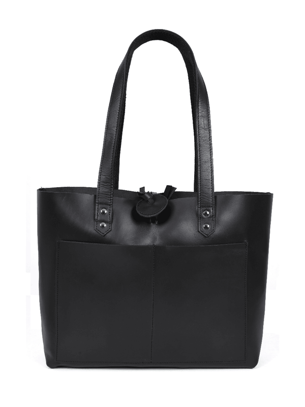 Melilla Travel Tote Bag – Raven Black - Aaron Leather Goods