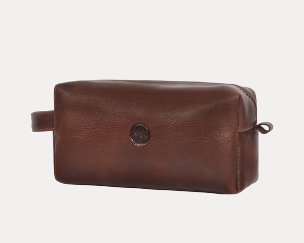 Handcrafted Leather Dopp Kit for Men & Women - Aaron Leather Goods