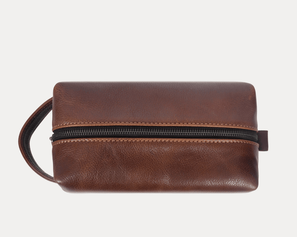 Handcrafted Leather Dopp Kit for Men & Women - Aaron Leather Goods