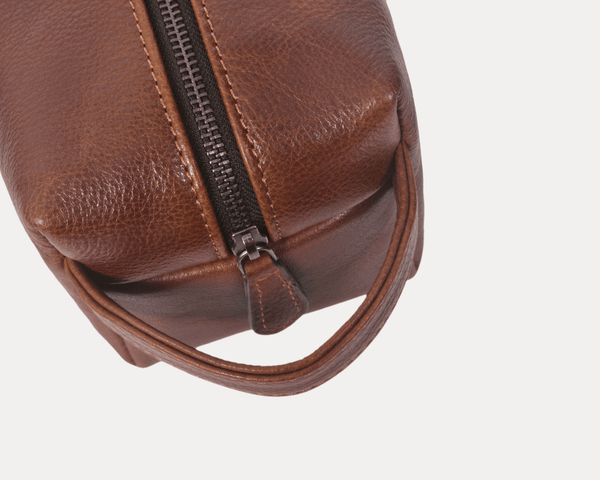 Handcrafted Leather Dopp Kit for Men & Women - Aaron Leather Goods