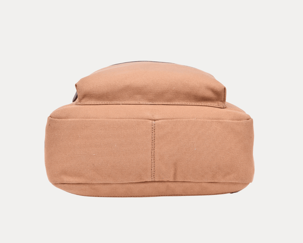 Premium Canvas Backpack with Leather Detailing – Durable Travel, School & Work Bag for Men & Women - Aaron Leather Goods