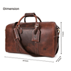 Leather Travel Duffel Bag: Versatile Father's Day Gift - Aaron Leather Goods - Aaron Leather Goods