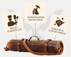 Premium Leather Knife Roll for Chefs – Travel Durable Bag - Aaron Leather Goods