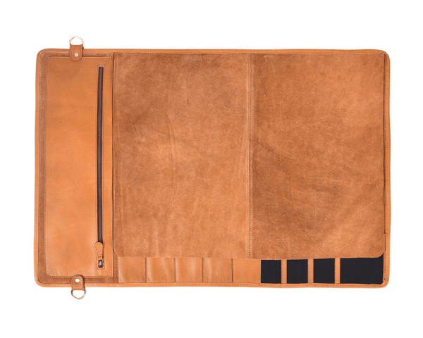Premium Leather Knife Roll Bag for Chefs | Aaron Leather Goods USA - Aaron Leather Goods