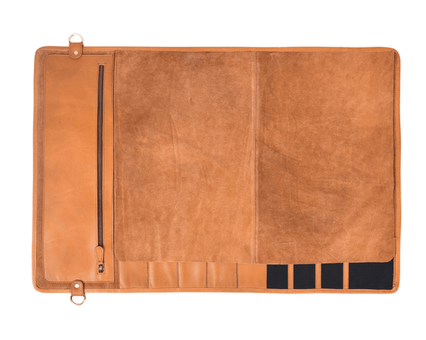 Premium Leather Knife Roll Bag for Chefs | Aaron Leather Goods USA - Aaron Leather Goods