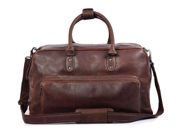 Leather Duffle Bag - Aaron Leather Goods
