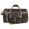 Bolzano Leather Duffle Bag - Walnut Brown - Aaron Leather Goods