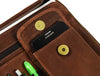 Vittoria Leather Organizer - Chestnut - Aaron Leather Goods