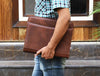 Vittoria Leather Organizer - Chestnut - Aaron Leather Goods