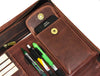 Vittoria Leather Organizer - Walnut Brown - Aaron Leather Goods