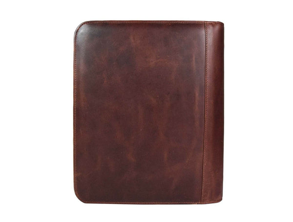 Vittoria Leather Organizer - Walnut Brown - Aaron Leather Goods