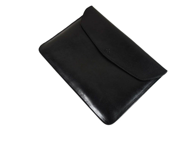 Tagus Macbook Laptop Sleeve Case - Raven Black - Aaron Leather Goods