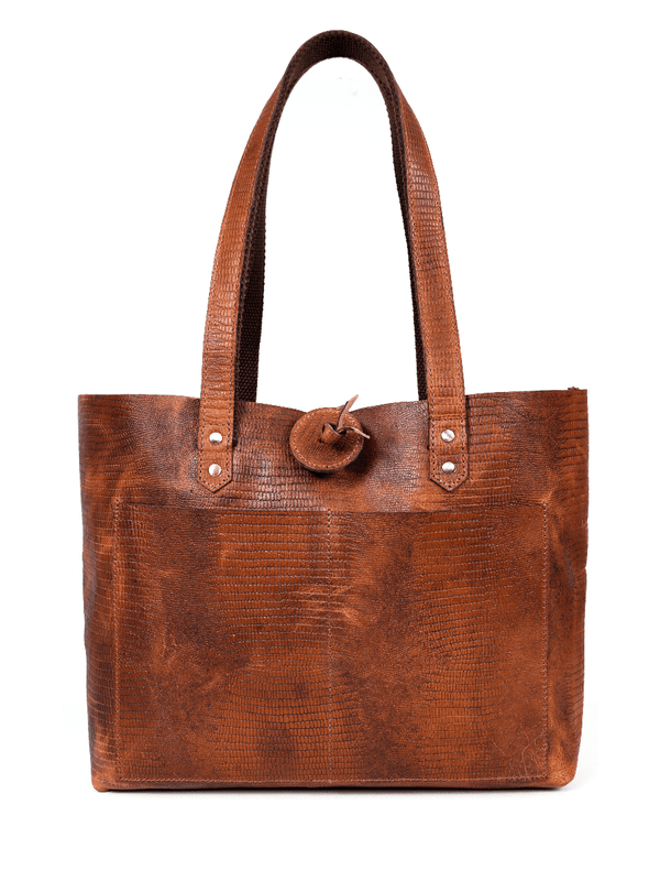 Melilla Travel Tote Bag – Gingerbread - Aaron Leather Goods