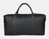 Handcrafted Black Leather Gym & Travel Duffle Bag - Aaron Leather Goods