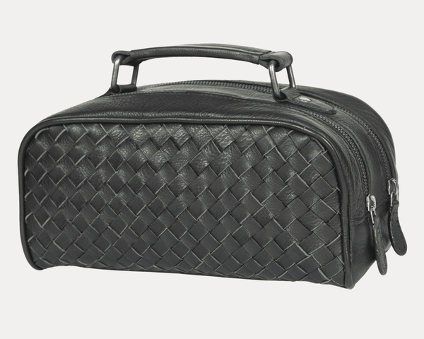 Atria Upcycled Leather Toiletry Bag - Aaron Leather Goods
