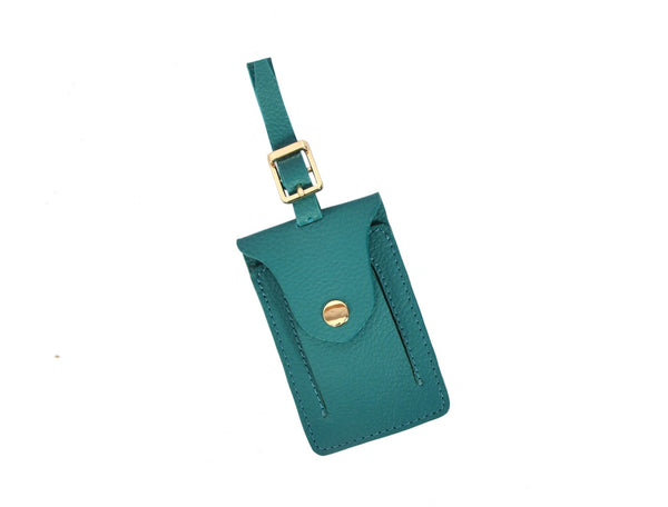 Leather Luggage Tag - Aaron Leather Goods