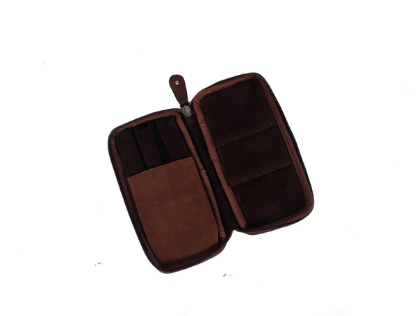 Leather Zipper Pen Case - Aaron Leather Goods