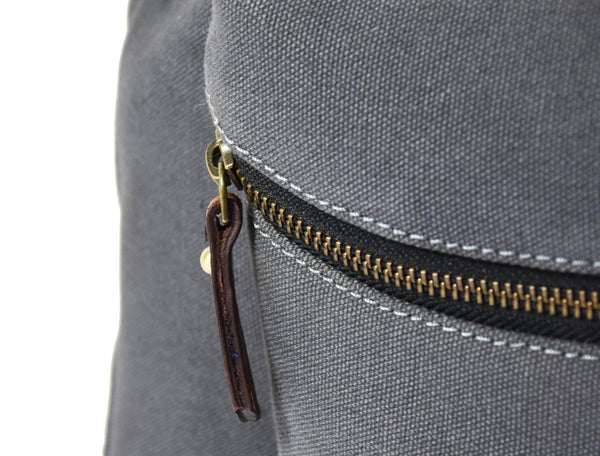 Aaron Leather Goods Canvas & Leather Knife Roll + Travel Backpack Combo - Aaron Leather Goods