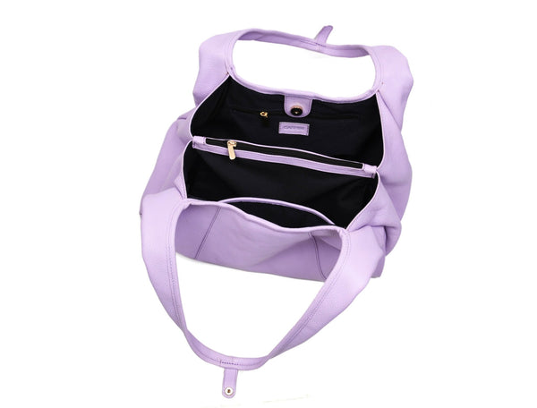 Premium Women’s Leather Shoulder Tote – Spacious Hobo Handbag for Work & Travel - Aaron Leather Goods