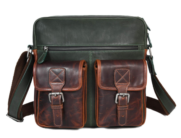 Leather Messenger Bag - MB - 239 - Aaron Leather Goods