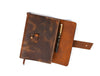 Rustic Leather Journal Notebook – Refillable Diary 5x7 & 6x8 Inches - Aaron Leather Goods