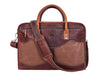 Aaron Leather Goods Premium Leather and Canvas Office Bag - Aaron Leather Goods