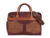 Aaron Leather Goods Premium Leather and Canvas Office Bag - Aaron Leather Goods