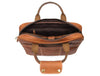 Aaron Leather Goods - Vintage Tan Leather Office Bag - Aaron Leather Goods