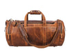Leather Weekender Bag - light brown - Aaron Leather Goods