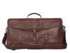 Leather Travel Duffle Bag - Walnut - Aaron Leather Goods