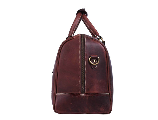Premium Buffalo Leather Travel Weekender Bag - Aaron Leather Goods