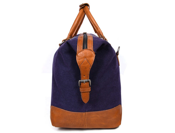 Canvas & Leather Duffle Bag – Weekend Travel Companion - Aaron Leather Goods