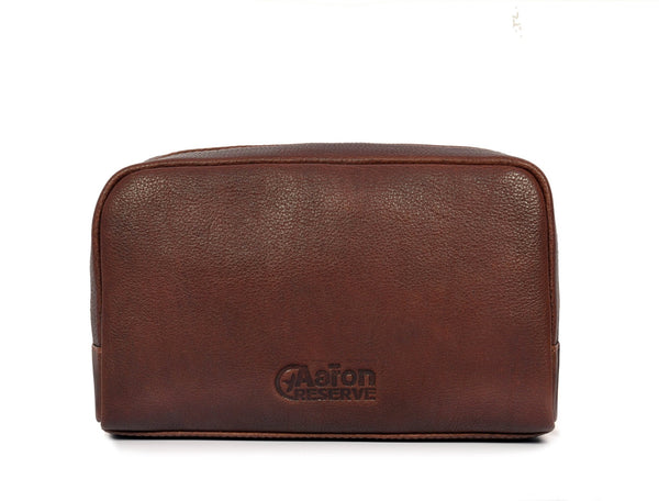 Leather Toiletry Bag - WB - 178 - Aaron Leather Goods