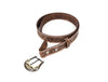Zynkora Leather Tooled Belt - Brown - Aaron Leather Goods