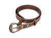 Zynkora Leather Tooled Belt - Brown - Aaron Leather Goods