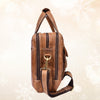 Aaron Leather Goods - Premium Tan Leather Office Bag - Aaron Leather Goods