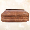 Aaron Leather Goods - Premium Tan Leather Office Bag - Aaron Leather Goods
