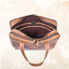 Aaron Leather Goods - Premium Tan Leather Office Bag - Aaron Leather Goods