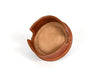 Cannes Leather Coaster - Pecan Brown - Aaron Leather Goods