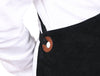 Serena Suede Apron - Raven Black - Aaron Leather Goods